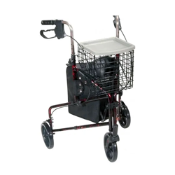 3-Wheel Rollator - Walker with basket